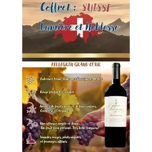 Pellegrin Grand Cour Rouge 2022 Genève AOC
Cabernet Franc et Cabernet Sauvigon
Jean-Pierre Pellegrin - Coffret Noel de 1 Bout