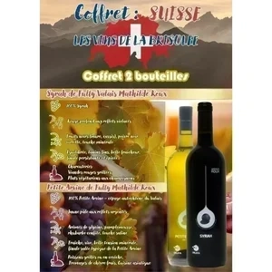 1 Bout Syrah de Fully 2022 Valais AOC
1 Bout Petite Arvine de Fully 2023 Valais AOC
Mathilde Roux Coffret Noel de 2 bout